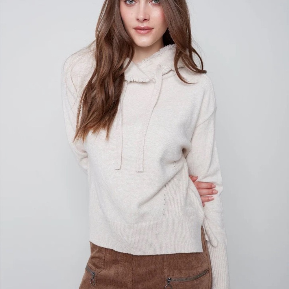 Charlie B hooded sweater like new sz M